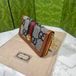 Gucci Ophidia Long Wallet Brown And Navy Blue 19.5Cm - Image 7