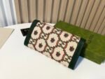 Gucci Long Wallet Green And Beige 19Cm - Image 8