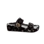Louis Vuitton Two Strap Sandal Black