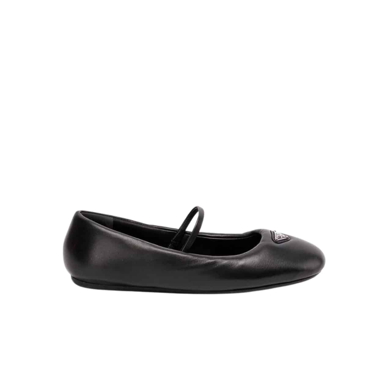 xr:d:DAF9SsQ5m7E:382,j:4343017465662971775,t:24031307 Prada Soft Padded Nappa Leather Ballerinas Black 1F122N 2Dl8 F0002 F 005 - Image 1