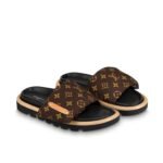 Louis Vuitton Pool Pillow Flat Comfort Mule Cacao Brown 1Aaebx
