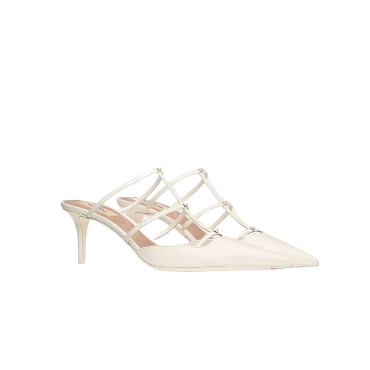 xr:d:DAF9SsQ5m7E:589,j:3827357356079306020,t:24040204 Valentino Garavani Rockstud Wispy Mule In Calfskin White 4W0S0Jb1Act 098 - Image 1