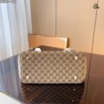 Gucci Gg Canvas Fringe Bamboo Tote Bag Beige Brown 31Cm - Image 4