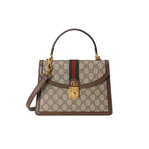 xr:d:DAFsOS-qjco:190,j:1316577597320214551,t:23082309 Gucci Ophidia Small Jumbo Gg Bag Gray 25Cm 651055 96Iwx 8745 - Image 1