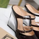 Gucci Women’s Wedge Mule Black 827856 Clg00 1000 - Image 8