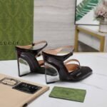 Gucci Women’s Wedge Mule Black 827856 Clg00 1000 - Image 3