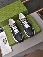 Gucci Double G Men’S Run Sneaker Black - Image 9