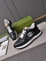 Gucci Double G Men’S Run Sneaker Black - Image 7