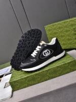 Gucci Double G Men’S Run Sneaker Black - Image 3