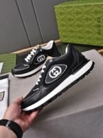 Gucci Double G Men’S Run Sneaker Black - Image 2