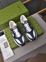 Gucci Double G Men’S Run Sneaker Blue - Image 8