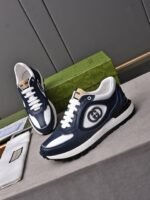 Gucci Double G Men’S Run Sneaker Blue - Image 7