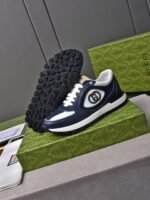 Gucci Double G Men’S Run Sneaker Blue - Image 3