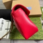 Gucci Gg Marmont Medium Shoulder Bag Red 26Cm 443496 Aabzc 6832 - Image 7