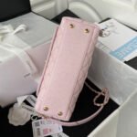 [Super Vip 1:1] Chanel Small Coco Handle Bag Gold Light Pink 23Cm - Image 4