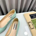 Gucci Crystal Gg Women’S Ballet Flat Blue - Image 3