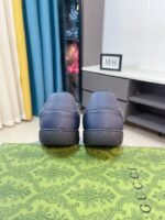 Gucci Gg Canvas And Leather Low Top Sneaker Blue - Image 3
