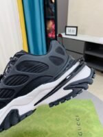 Gucci Gg Men’S Sneaker Rubber Leather Black - Image 4