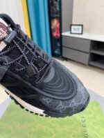 Gucci Gg Men’S Sneaker Rubber Leather Black - Image 5