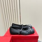 Gucci Women’s Horsebit Ballet Flat Satin Black - Image 4