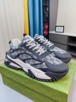 Gucci Gg Men’S Sneaker Rubber Leather Grey - Image 3