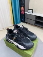 Gucci Gg Men’S Sneaker Rubber Leather Black - Image 7