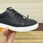 Gucci Men’S Platform Sneaker Leather Black And Black Edge - Image 6