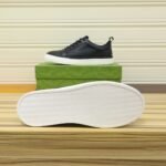 Gucci Men’S Platform Sneaker Leather Black And Black Edge - Image 5