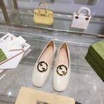 Gucci Logo Plaque Loafers White 723395 C9D00 9022 - Image 2