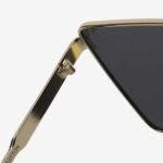 Louis Vuitton Cyclone Metal Sunglasses Gold Hardware Black Z1700U - Image 3