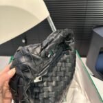 Bottega Veneta Jodie Intrecciato Leather Handle Bag Black 27Cm 690225Vcpp01229 - Image 3