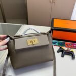 Hermès Kelly 24/24 Etoupe Evercolor 21Cm - Image 5