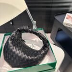 Bottega Veneta Jodie Intrecciato Leather Handle Bag Black 27Cm 690225Vcpp01229 - Image 4