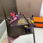 Hermès Kelly 24/24 Etoupe Evercolor 21Cm - Image 6