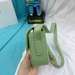 Celine Triomphe Shoulder Bag In Shiny Calfskin Green 20Cm 194143Bf4 31La - Image 5