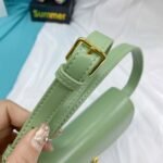 Celine Triomphe Shoulder Bag In Shiny Calfskin Green 20Cm 194143Bf4 31La - Image 6