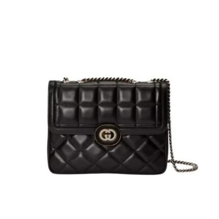 Gucci Deco Small Shoulder Bag Black 25Cm 740834 Aab7A 1000