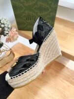 Gucci Leather Platform Espadrille Black 573023 Btmo0 1000 - Image 4