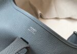 Hermes Clemence Evelyne Pm 25Cm Ciel Blue - Image 4