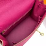 Hermes Kelly 25 Epsom Dark Pink Gold Hardware 25Cm - Image 6