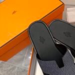 Hermes Izmir Sandal Noir Blanc H231806Zh11390 - Image 6