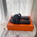 Hermes Oran Sandal Noir H232161Zv02350 - Image 4