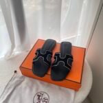 Hermes Oran Sandal Noir H232161Zv02350 - Image 2