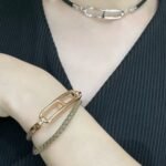 Hermes Roulis Double Tour Bracelet Khaki Gold Hardware - Image 3