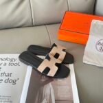 Hermes Oran Sandal Crystle Beige - Image 2
