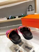 Hermes Chypre Sandal Pink Orange - Image 5