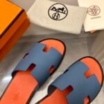 Hermes Izmir Sandal Bleu Bleuet Orange H221824Z - Image 5