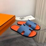 Hermes Izmir Sandal Bleu Bleuet Orange H221824Z - Image 2