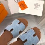 Hermes Izmir Sandal Bleu Clair H221819Zhcb400 - Image 9