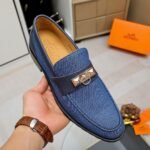 Hermes Blaise Loafer Blue - Image 8